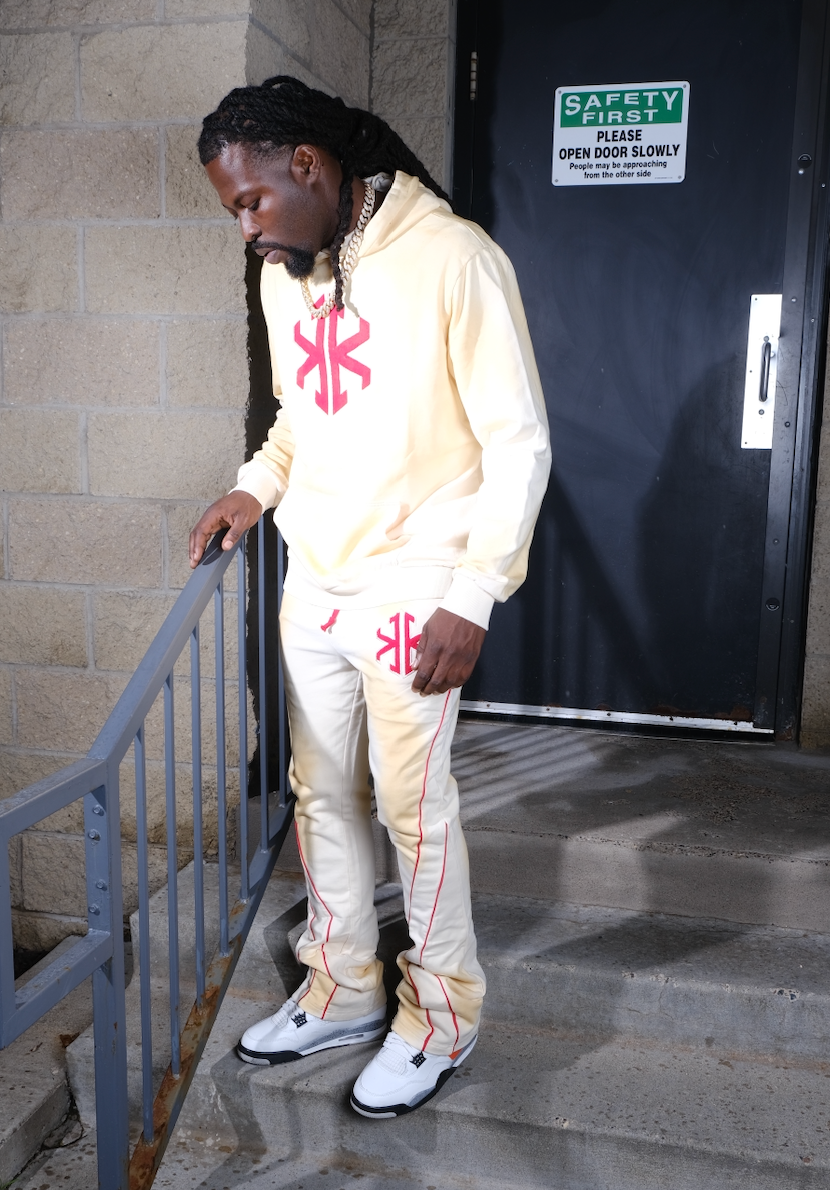 "FADED" Tan Sweat Suit